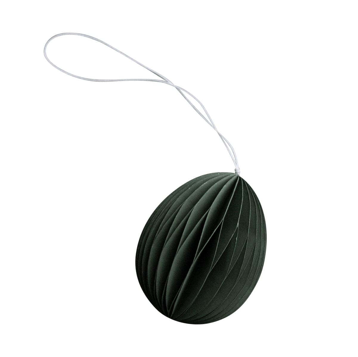 Ovoid Osterei aus Papier - moss dunkelgrün