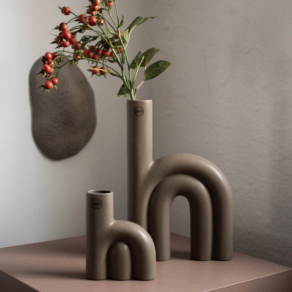 Vase Rope L dust