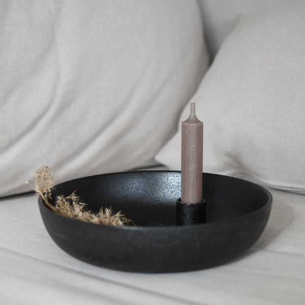 Lidatorp Kerzenhalter schwarz Storefactory Kerzenschale Swedisches Design Skandi Wohnen Scandi Living Lidatorp Kerzenständer 
