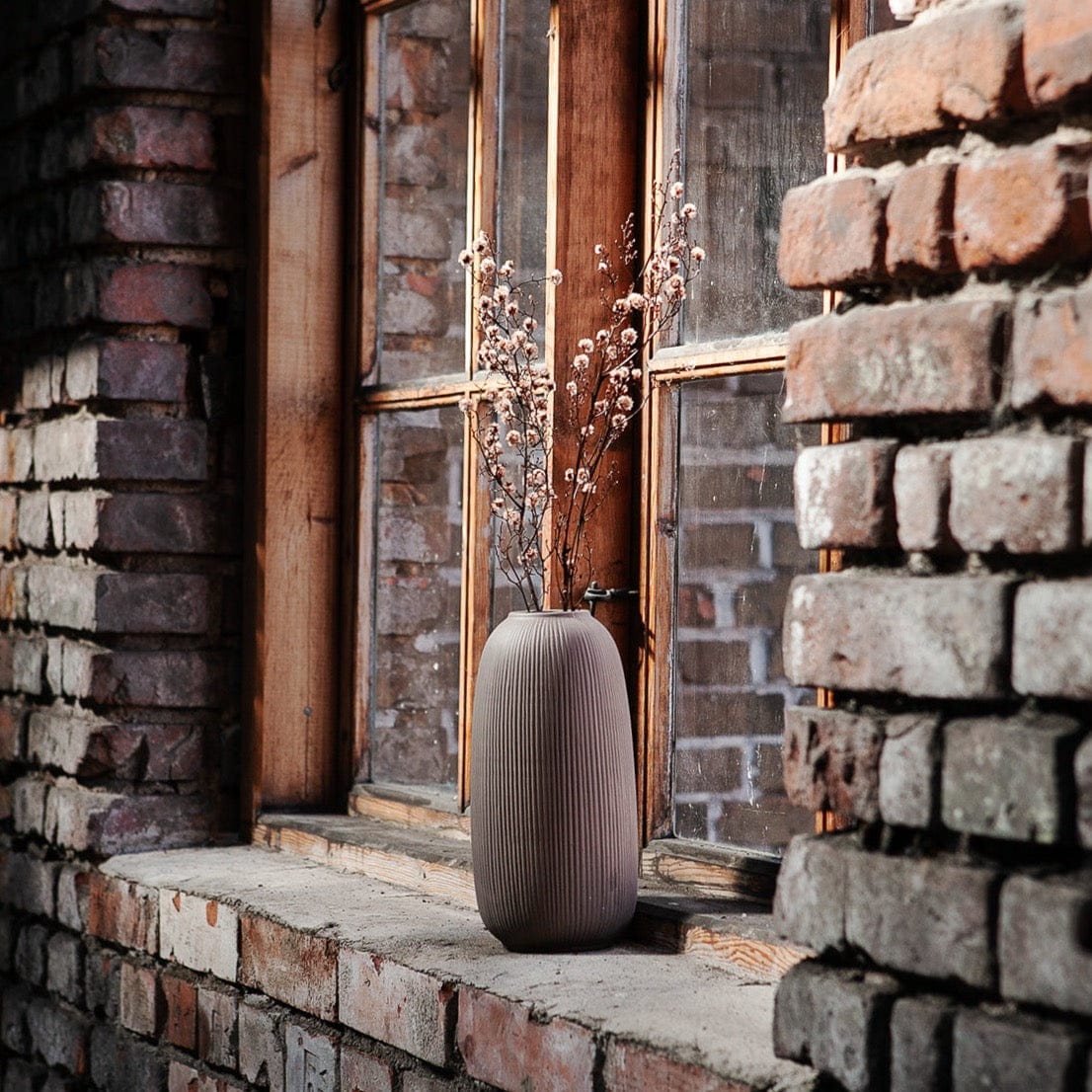 Vase Aby braun