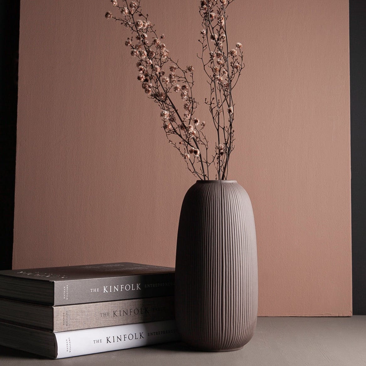 Vase Aby braun