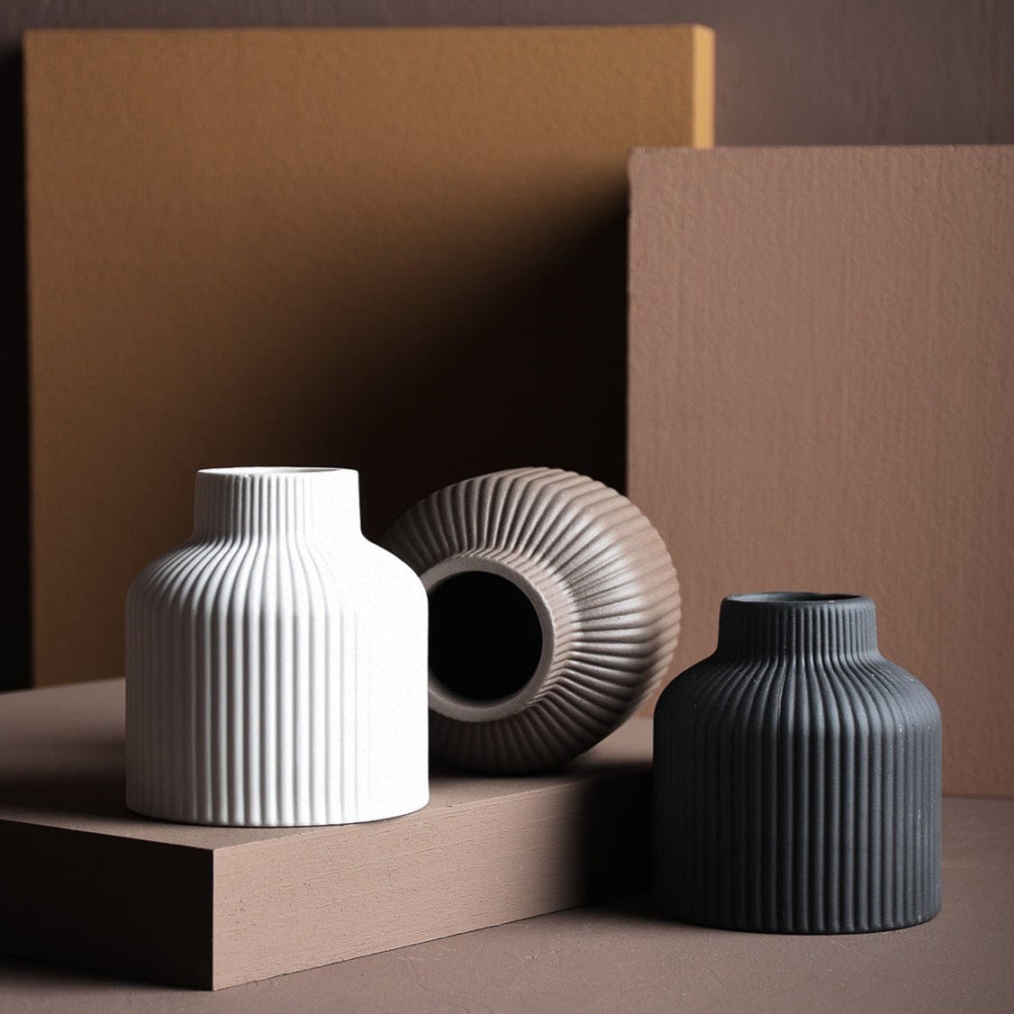 Vase Lillhagen braun