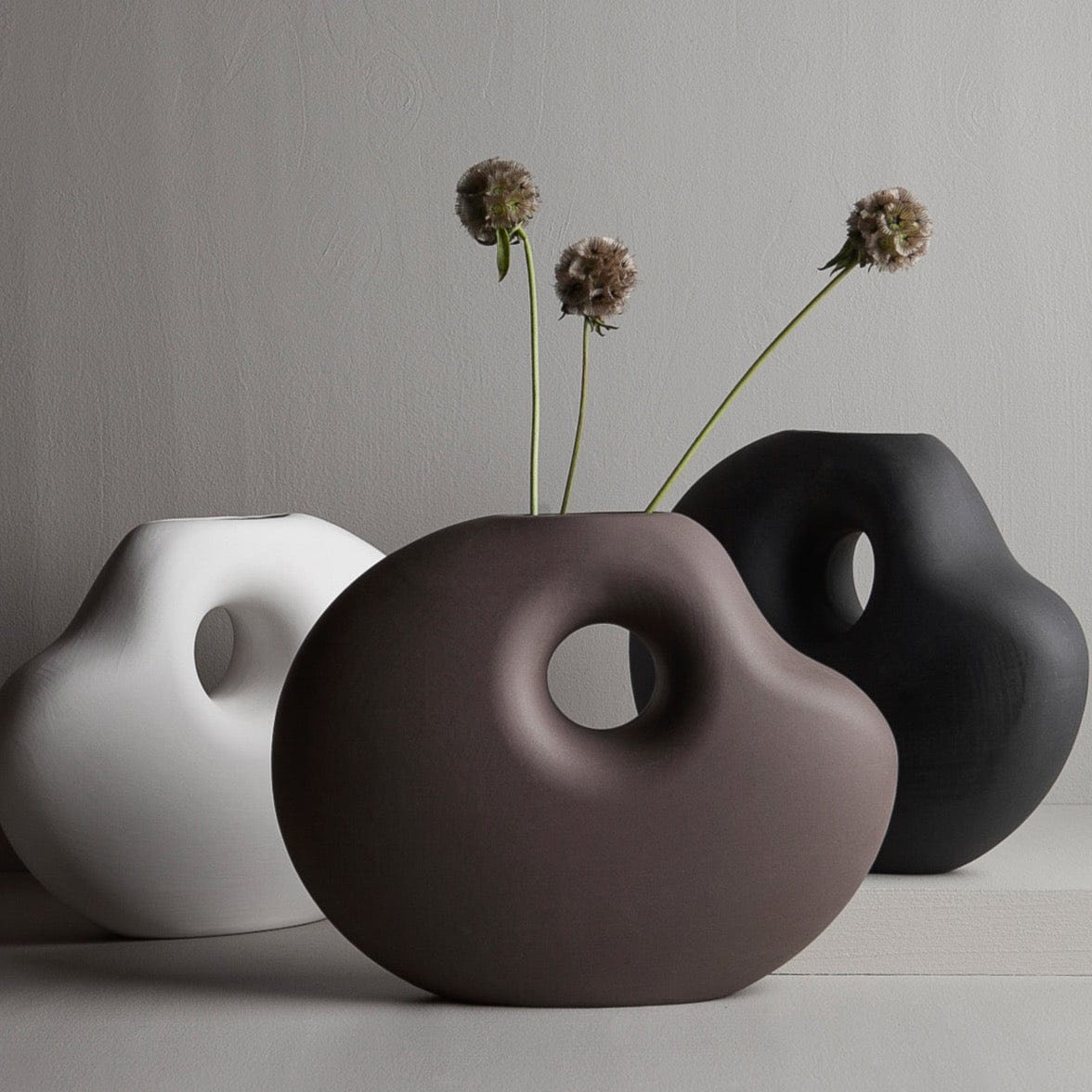 Vase Lunden braun