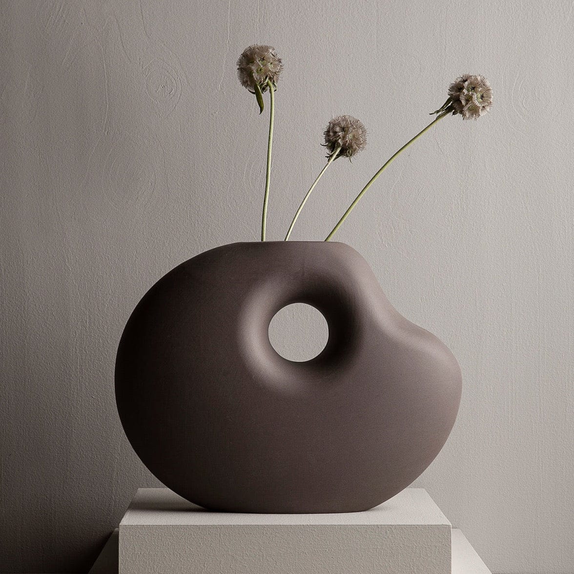 Vase Lunden braun
