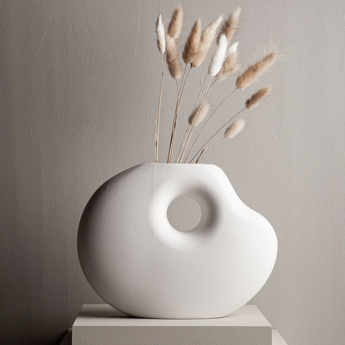 Vase Lunden weiß