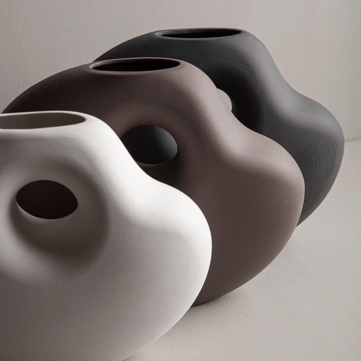 Vase Lunden braun