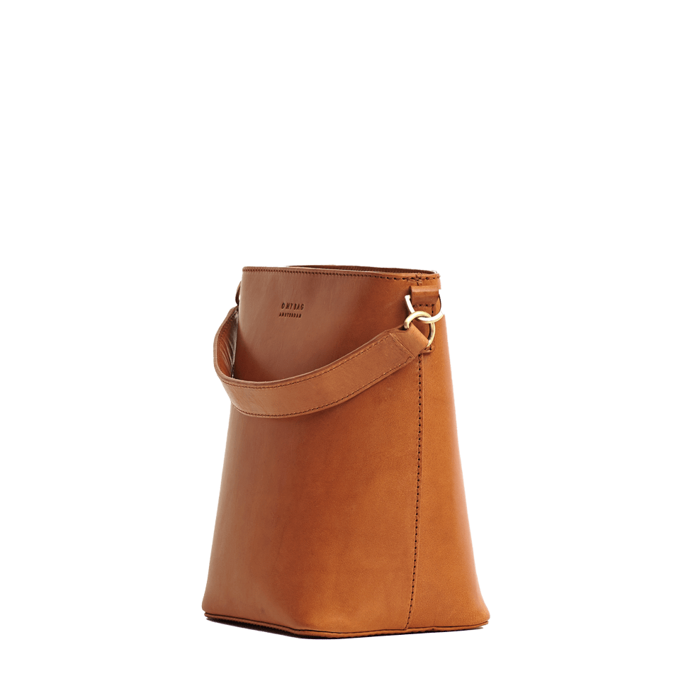 Bobbi Bucket Tasche Midi - Leder Cognac