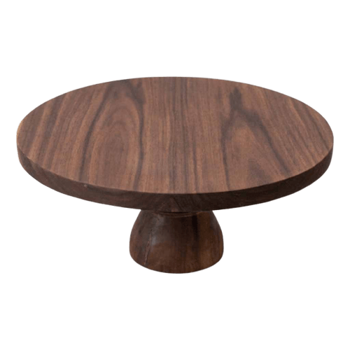 Tortenplatte aus Holz Kiaat - mkono