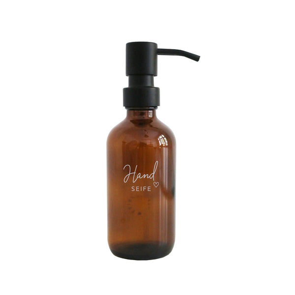 Seifenspender Handseife aus Braunglas 250ml