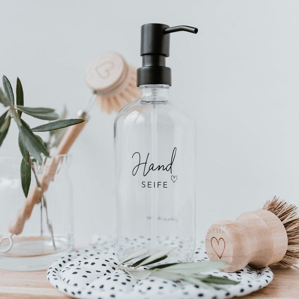 Seifenspender Handseife aus Glas 500ml