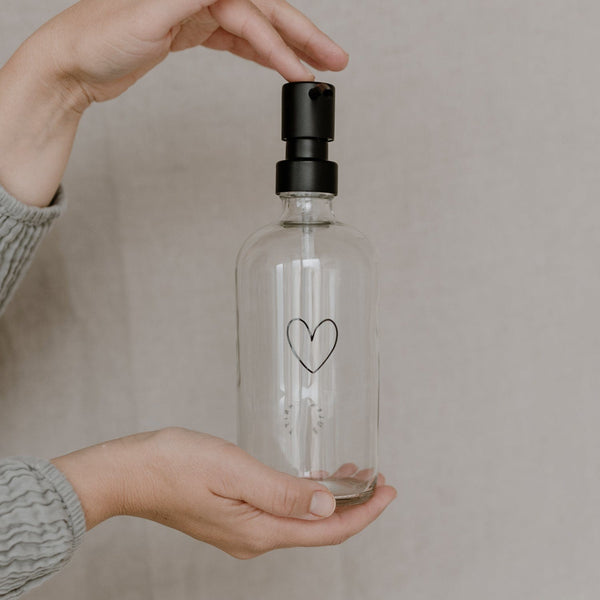 Seifenspender Herz aus Glas 500ml