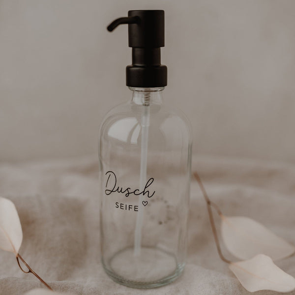 Seifenspender Duschseife aus Glas 500ml