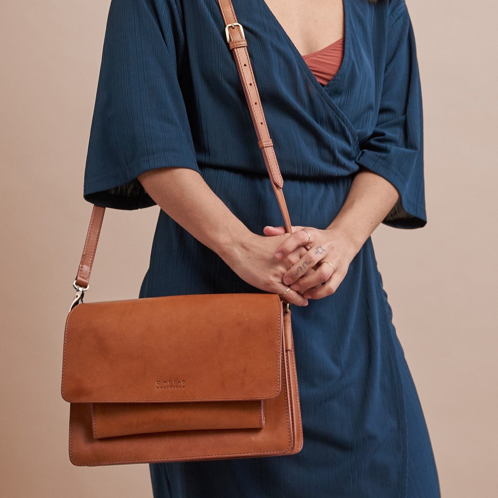 Harper Tasche - Leder Cognac