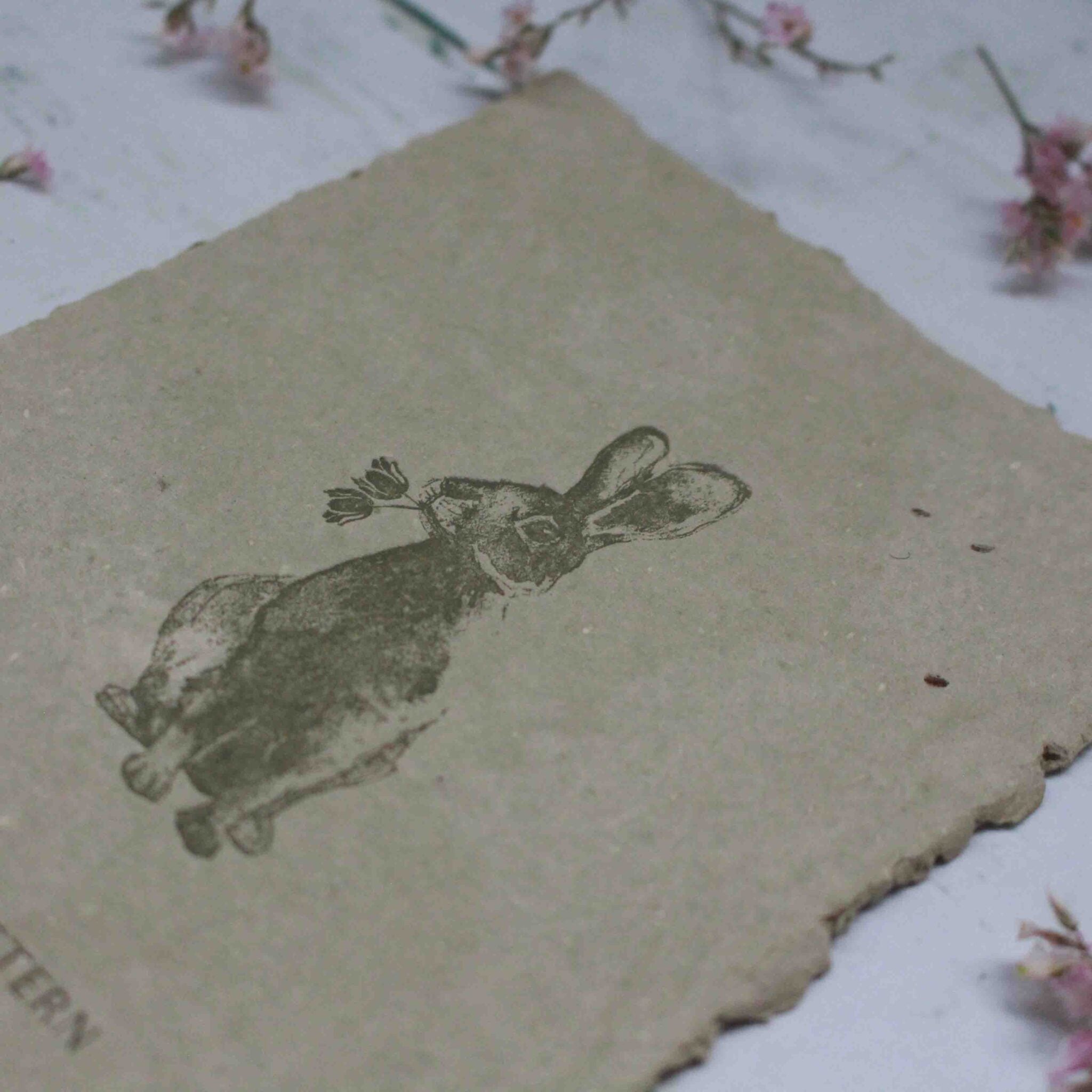 Grußkarte aus Saatpapier Frohe Ostern