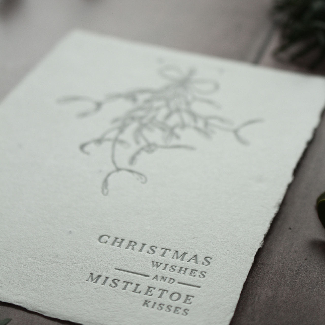 Grußkarte aus Saatpapier Christmas Wishes