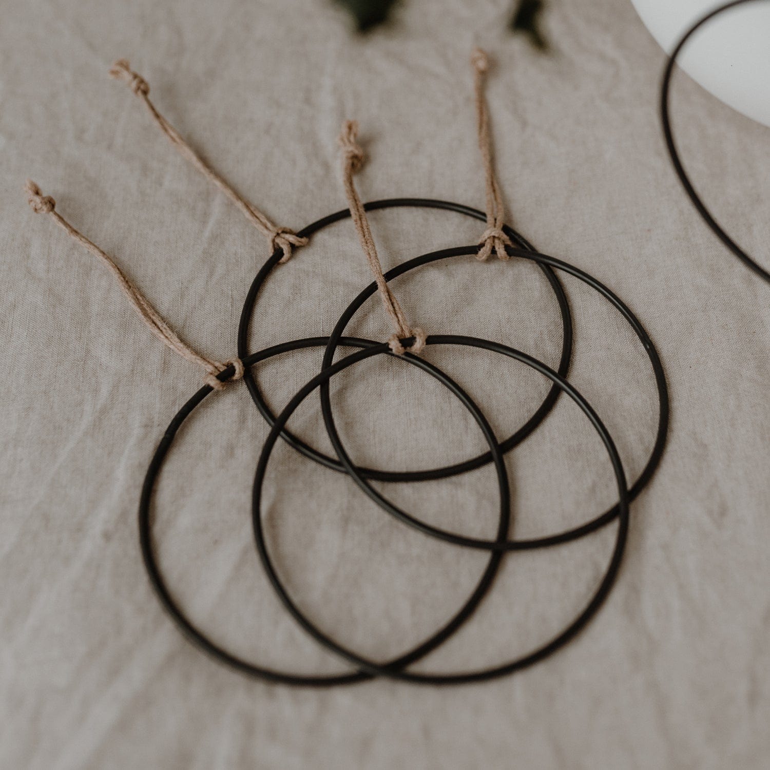 Metallanhänger Kreis - anthrazit