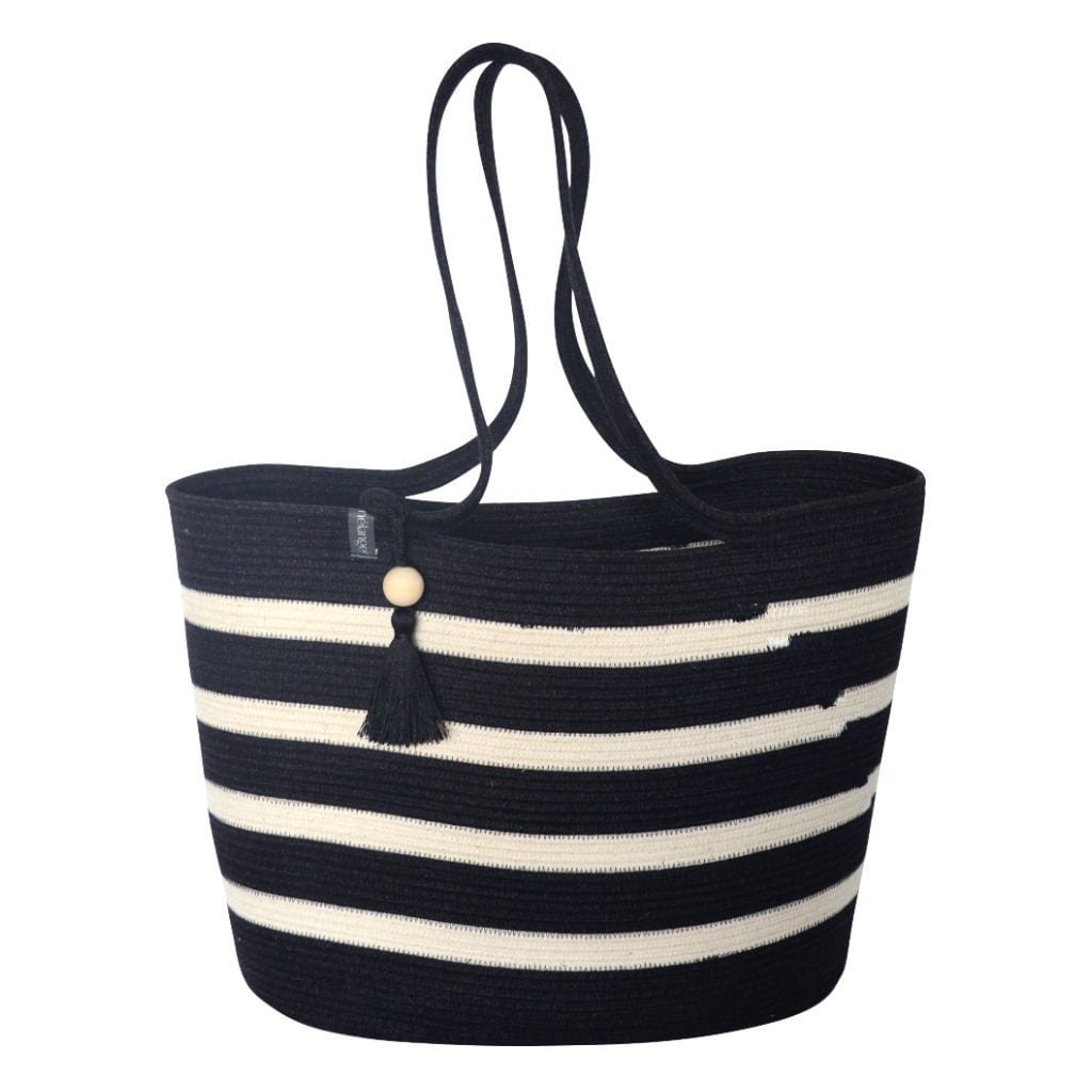 Shopper aus Baumwolle - schwarz - mkono
