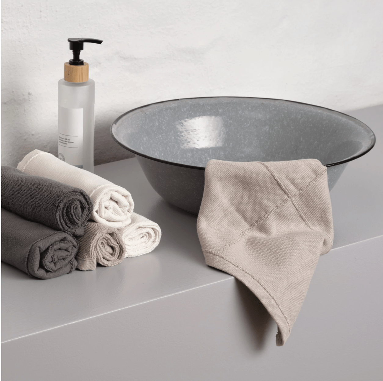 CALM Waschlappen Bio Baumwolle 4er Set in Dusty Lavender Nachhaltigkeit The Organic Company